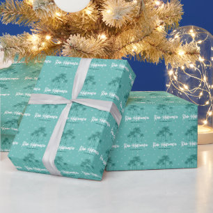 Papel De Regalo Mele Kalikimaka, Árbol de palmas tropicales