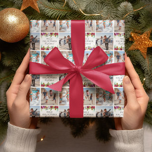 Papel De Regalo Mele Kalikimaka Foto Floral Tropical
