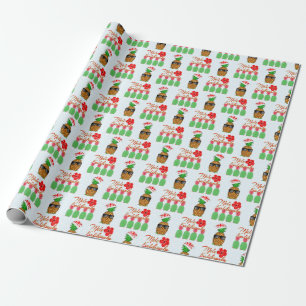 Papel De Regalo Mele Kalikimaka Hawaiana Piña Feliz Navidad