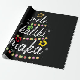Papel De Regalo Mele kalikimaka Navidades de ropa hawaiana