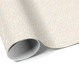 Papel De Regalo Melocotón Suave Floral de Utilidad Vintage de los