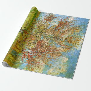 Papel De Regalo Melocotonero en flor de Vincent van Gogh