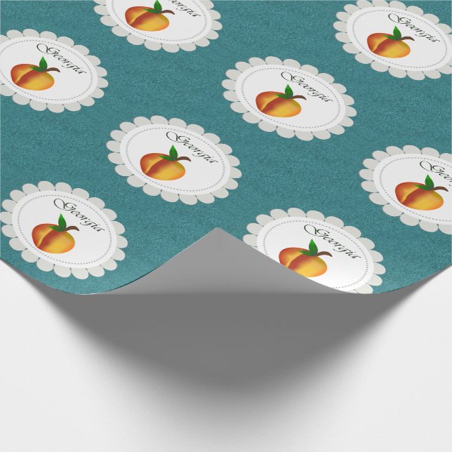 Papel De Regalo Melocotones de Georgia (Esquina)