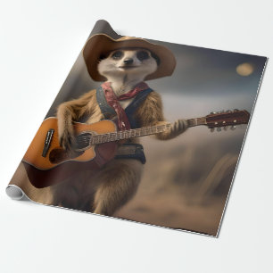 Papel De Regalo Melodías de la Sabana A Meerkat Guitar Serenade,