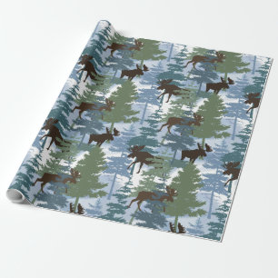 Papel De Regalo Meloma de bosque de invierno