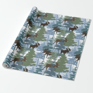 Papel De Regalo Meloma de bosque de invierno