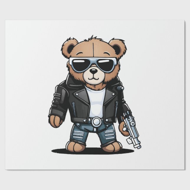 Papel De Regalo Memes de Teddy Adorables (Superficie plana)