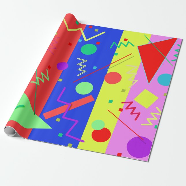 Papel De Regalo Memphis 66 (Desenrollado)