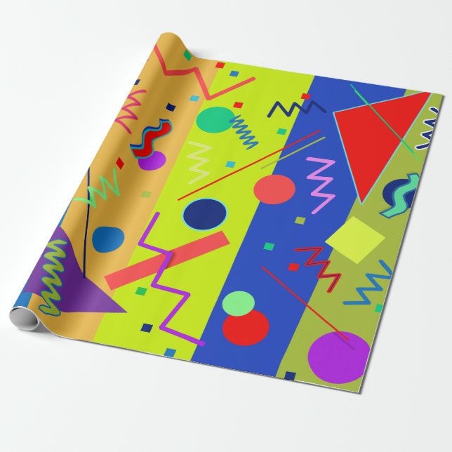Papel De Regalo Memphis Nº 59 (Desenrollado)