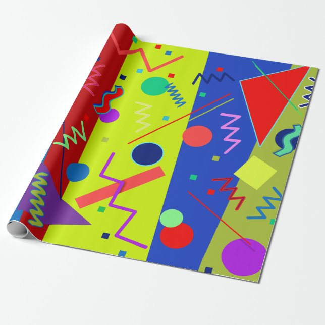 Papel De Regalo Memphis N.º 63 (Desenrollado)