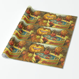 Papel De Regalo Meneo de Halloween Apple