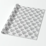 Papel De Regalo Menorá de Janucá<br><div class="desc">Asegúrate de que cada regalo que des tenga una capa de amor creando papel de regalo personalizado. Disponible en cuatro tipos de papel premium y cinco tamaños diferentes, nuestro papel de regalo tiene cubiertas todas tus necesidades de envoltorio de regalos, ¡porque la presentación importa tanto como el regalo en sí!...</div>