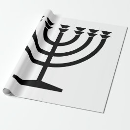 Papel De Regalo Menorah judía (símbolo del judaísmo)