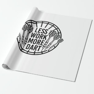 Papel De Regalo Menos trabajo más Dart