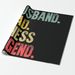 Papel De Regalo Mens Funny Gige Husband Dad Chess Legend