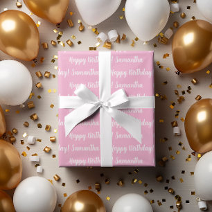 Papel De Regalo Mensaje de Personalizable de moda   Regalo de patr