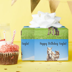 Papel De Regalo Mensaje especial para la celebración del cumpleaño