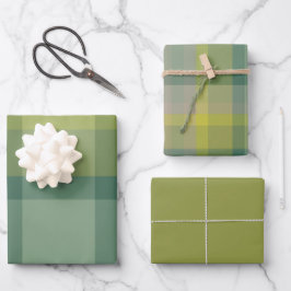 Papel de regalo menta juego de 3 hojas planas