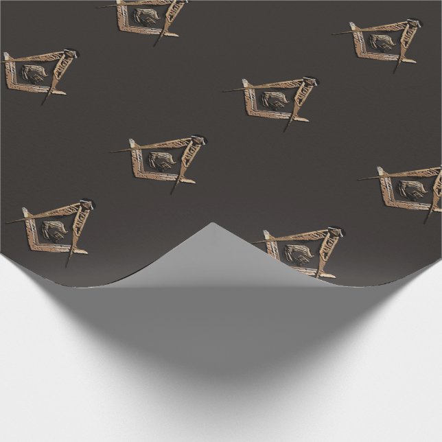 Papel De Regalo Mentes masónicas (dorado) (Esquina)