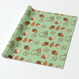 Papel De Regalo Menthol Green Seamless WrapPaper: Hazelnut