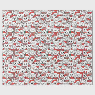 Papel De Regalo Meowy & Bright - Gatos de Navidad