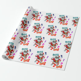 Papel De Regalo Mer rizz mas - Christmas Rizz funny Santa