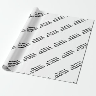Papel De Regalo Mereces Seguridad Social
