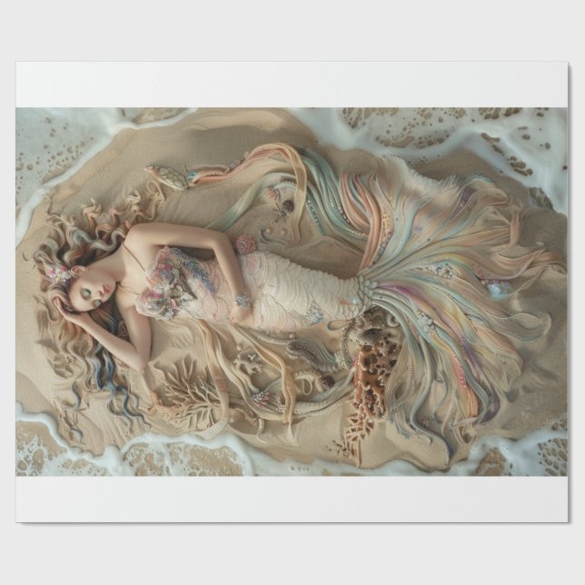 Papel De Regalo Mermaid Lyfe3 (Superficie plana)