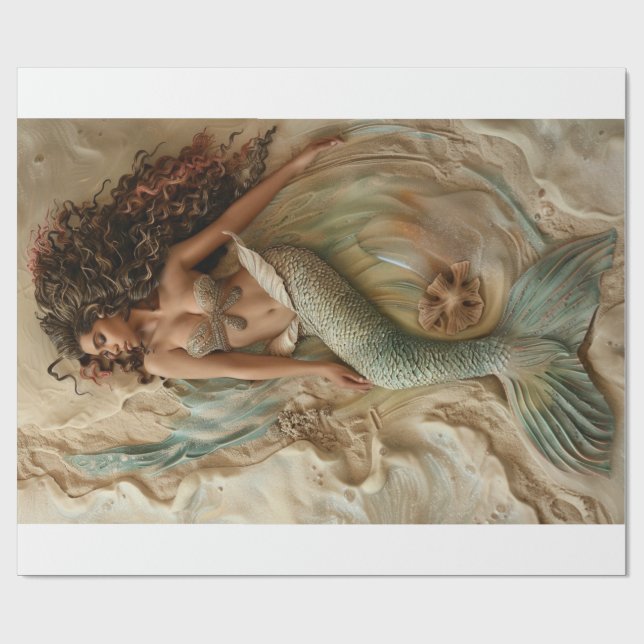 Papel De Regalo Mermaid Lyfe4 (Superficie plana)