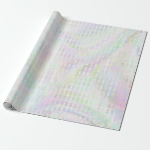 Papel De Regalo Mermaid Pastel Shimmer Iridescente multicolor