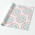 Papel De Regalo Merry Christmas Aqua & Red Chalk Stamp Typography<br><div class="desc">Feliz Navidad Aqua & Red Chalk Stamp Typografía Papel de relleno - Un divertido Navidad Diseño en rojo y verde - ¡Difundan alegría por las vacaciones! Revisa mi tienda para ver todos los productos con este diseño!</div>