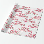 Papel De Regalo Merry Christmas Candy Cane Navidades<br><div class="desc">Papel de envoltura temática de Candy Cane.</div>