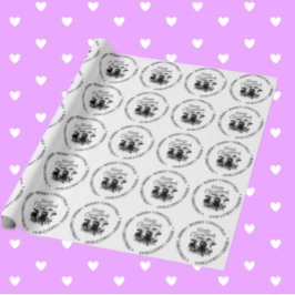 Papel De Regalo Merry Christmas Country Cow