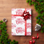 Papel De Regalo Merry Christmas Elegant Red Script Typography<br><div class="desc">NewParkLane - Papel de envolvimiento de Moda,  con un deseo de 'Feliz Navidad' en tipografía elegante,  roja,  de escritura. Puede cambiar el fondo a cualquier color que desee. Proteja esta colección para ver los elementos coincidentes. ¿Tienes deseos de diseño personal específicos? ¡Siéntete libre de contactarme!</div>