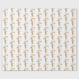 Papel De Regalo Merry Christmas Elf wrapping paper