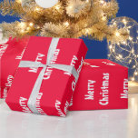 Papel De Regalo Merry Christmas Red White Strips Classic<br><div class="desc">Feliz Navidad Rojo Tiras Blancas Clásica Plantilla Nostálgica Elegante Papel De Envoltura.</div>