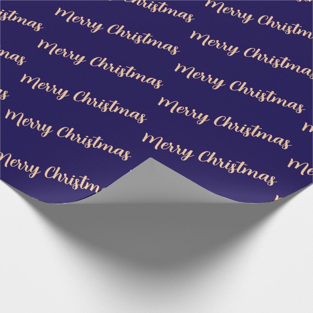 Papel De Regalo Merry Christmas Simple Stylish Modern Minimal  (Esquina)