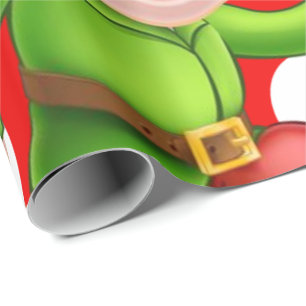 Papel De Regalo Merry Christmas WrapPaper Elf