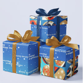 Papel de Regalo Merry Everything & Happy Always