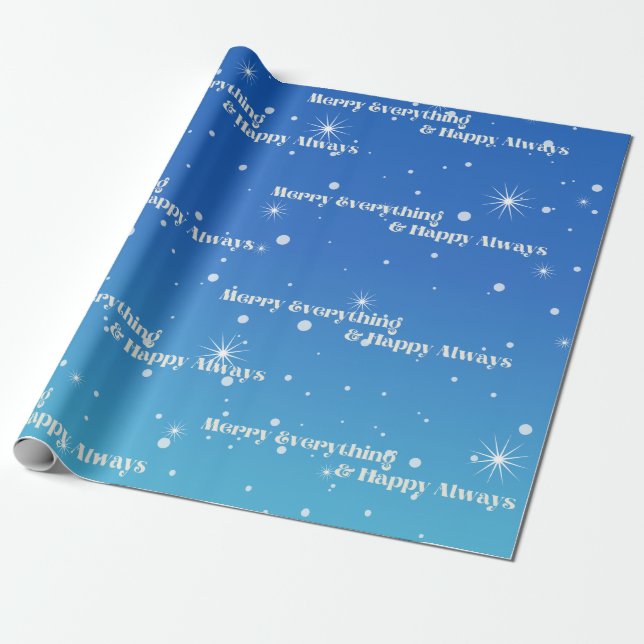 Papel de Regalo Merry Everything & Happy Always (Desenrollado)