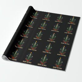 Papel De Regalo Merry Fastmas Spark Plug Christmas Tree Mechanic