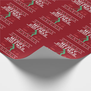 Papel De Regalo Merry Golfmas Golf Navidades feos Sweater
