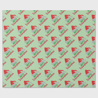 Papel De Regalo Merry Kissmyass Funny Christmas Wrapping Paper