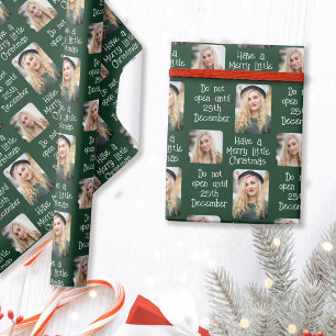 Papel De Regalo Merry Little Christmas abierto el 25 de diciembre