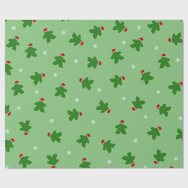 Papel De Regalo Merry Meeple (Superficie plana)