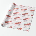Papel De Regalo Merry Merry Merry Christmas Family (nombre de la f<br><div class="desc">Personaliza tu propio papel de envolvimiento de nombres de familia de Navidades. Para más diseño puedes revisar mi tienda e ir a la categoría de vacaciones.</div>