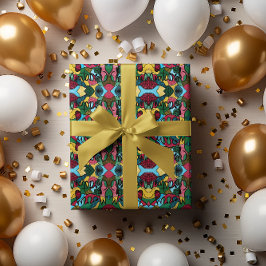 PAPEL DE REGALO MERRY NAVIDAD NEUROGRÁFICA Y NEGRO