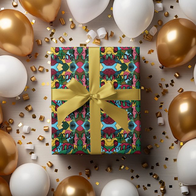 PAPEL DE REGALO MERRY NAVIDAD NEUROGRÁFICA Y NEGRO (Subido por el creador)