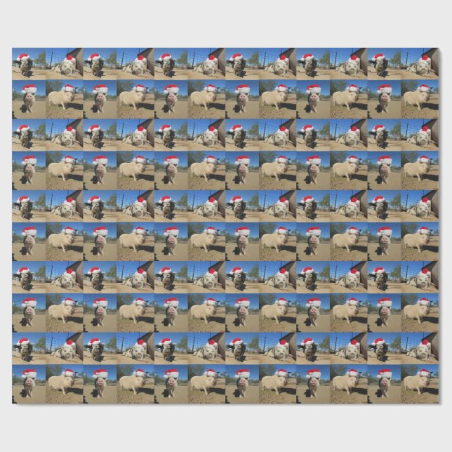 Papel De Regalo Merry Oinkmas Gift Wrap (Superficie plana)
