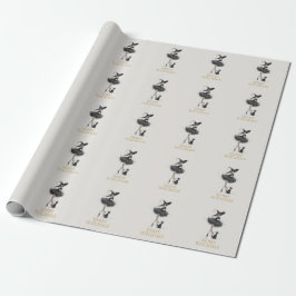 Papel de regalo Merry Witchmas – Bruja gótica y ga